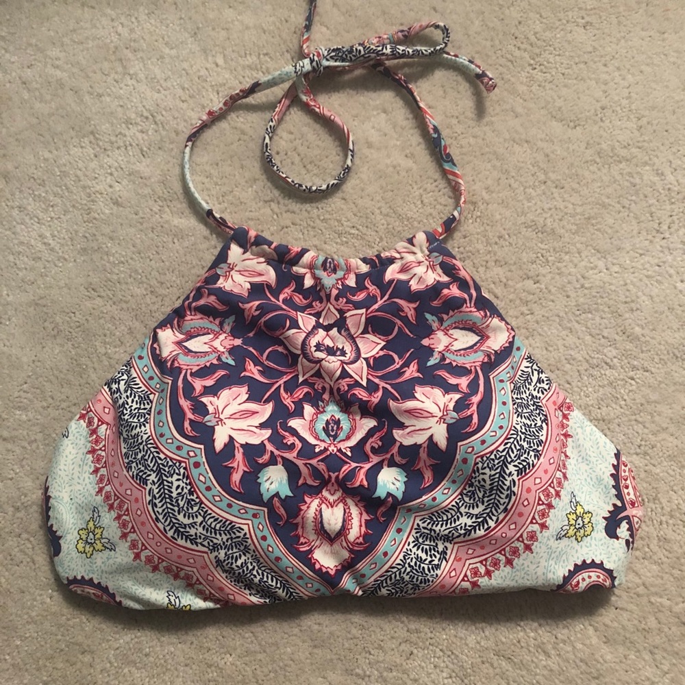 Billabong reversible halter bikini top